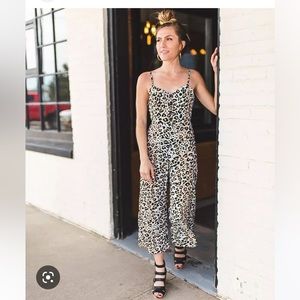 NWT Buckle Animal print romper